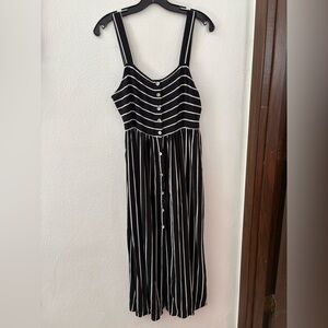 Forever 21 Black and White Striped Dress